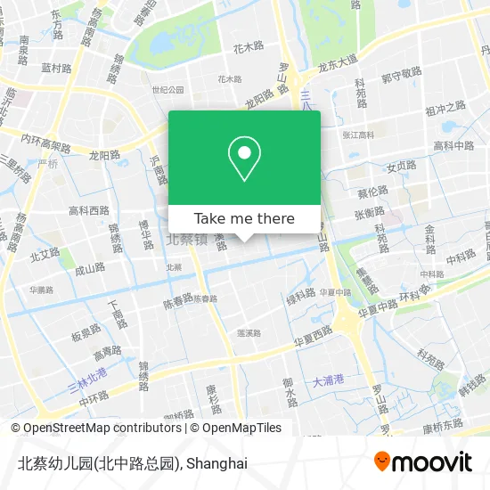 北蔡幼儿园(北中路总园) map