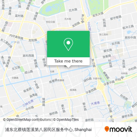 浦东北蔡镇莲溪第八居民区服务中心 map