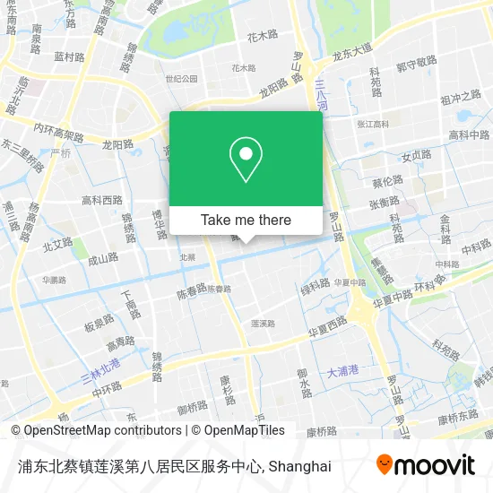 浦东北蔡镇莲溪第八居民区服务中心 map