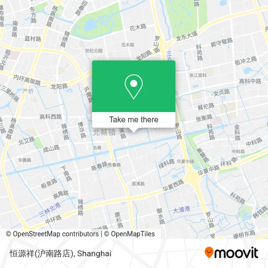 恒源祥(沪南路店) map