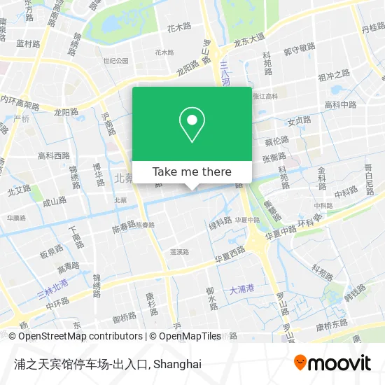 浦之天宾馆停车场-出入口 map