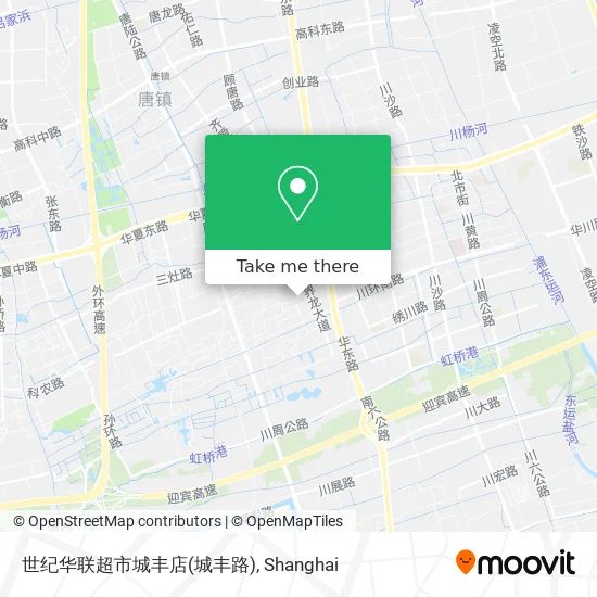 世纪华联超市城丰店(城丰路) map
