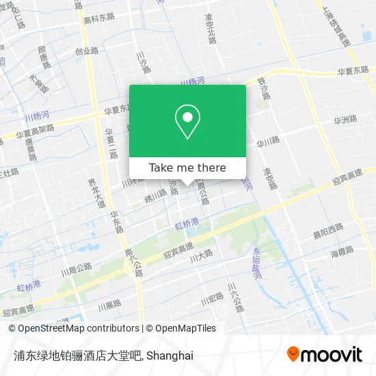 浦东绿地铂骊酒店大堂吧 map