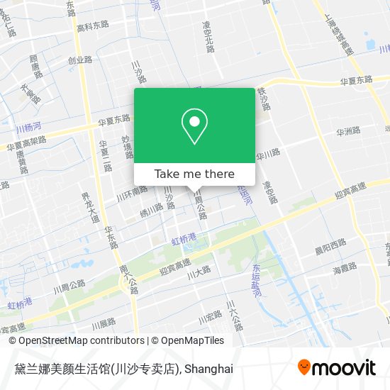 黛兰娜美颜生活馆(川沙专卖店) map