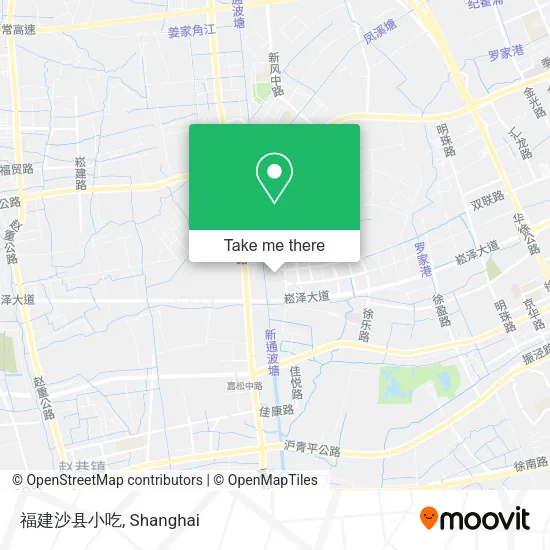 福建沙县小吃 map