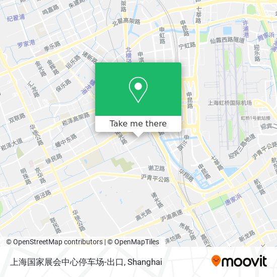 上海国家展会中心停车场-出口 map