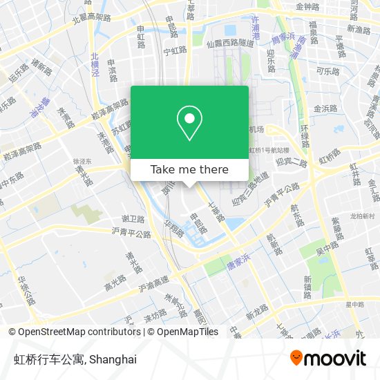 虹桥行车公寓 map