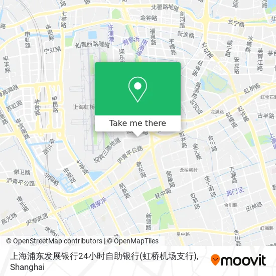 上海浦东发展银行24小时自助银行(虹桥机场支行) map