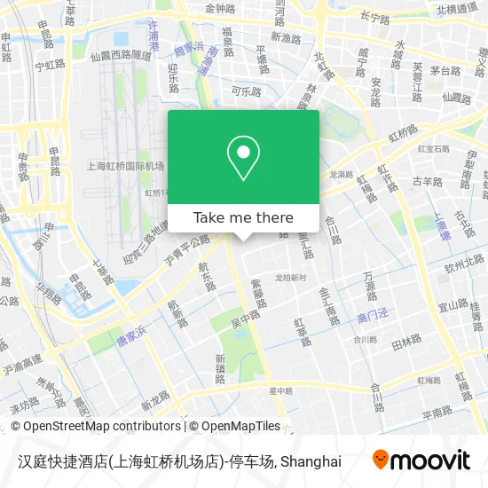 汉庭快捷酒店(上海虹桥机场店)-停车场 map
