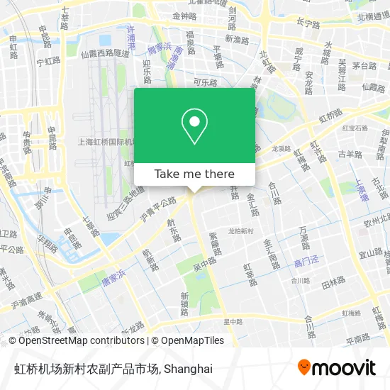 虹桥机场新村农副产品市场 map