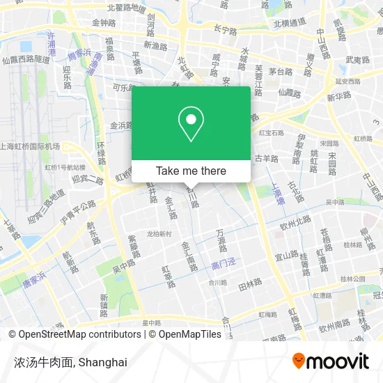 浓汤牛肉面 map