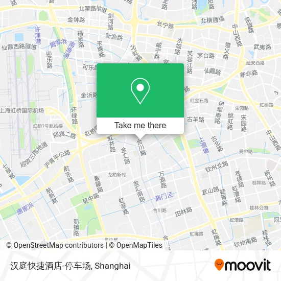 汉庭快捷酒店-停车场 map