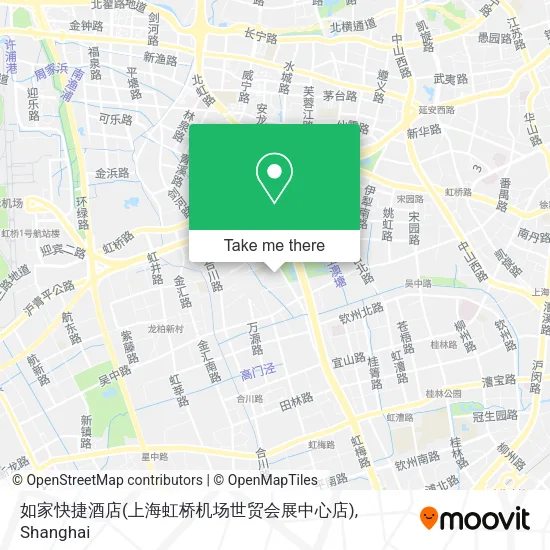 如家快捷酒店(上海虹桥机场世贸会展中心店) map