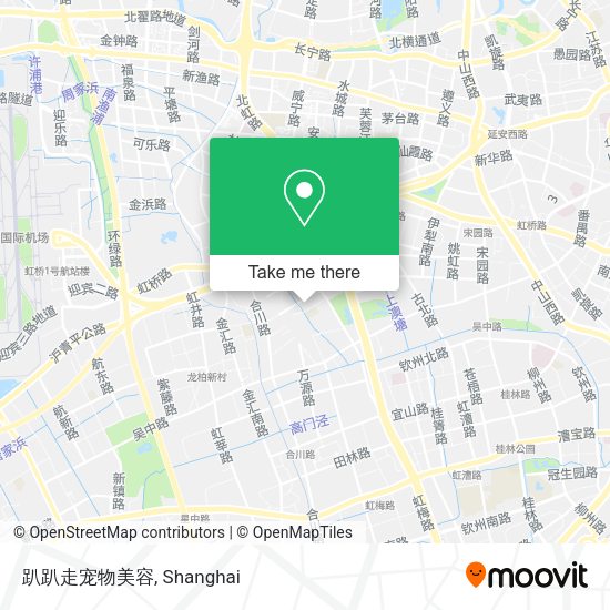 趴趴走宠物美容 map