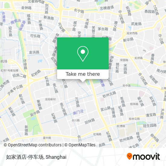 如家酒店-停车场 map