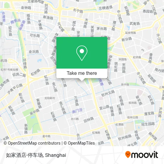 如家酒店-停车场 map