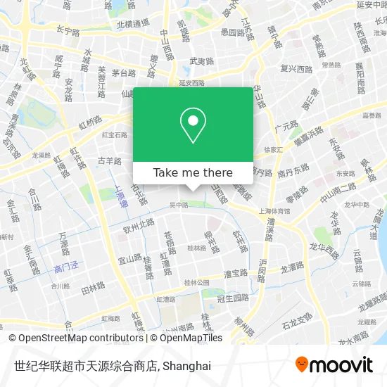 世纪华联超市天源综合商店 map