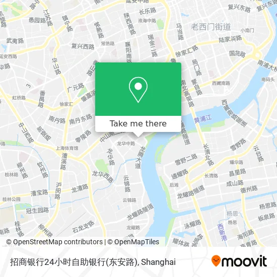招商银行24小时自助银行(东安路) map