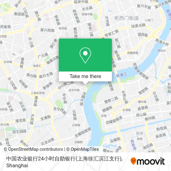 中国农业银行24小时自助银行(上海徐汇滨江支行) map