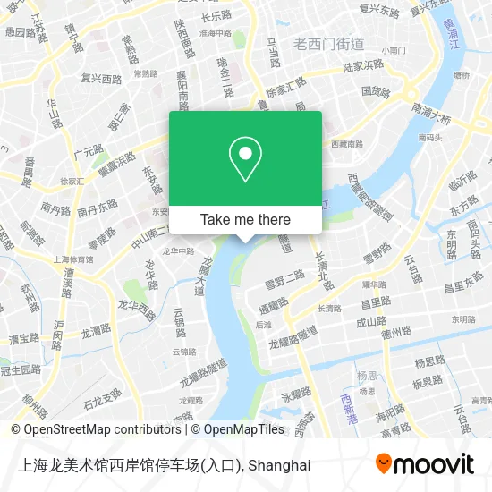 上海龙美术馆西岸馆停车场(入口) map