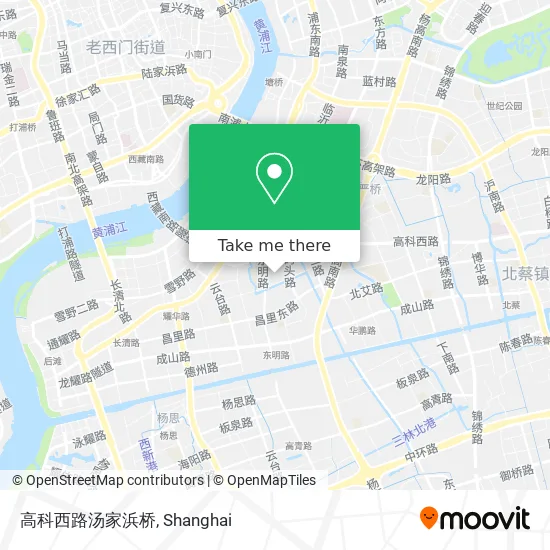 高科西路汤家浜桥 map