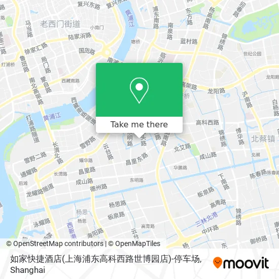 如家快捷酒店(上海浦东高科西路世博园店)-停车场 map