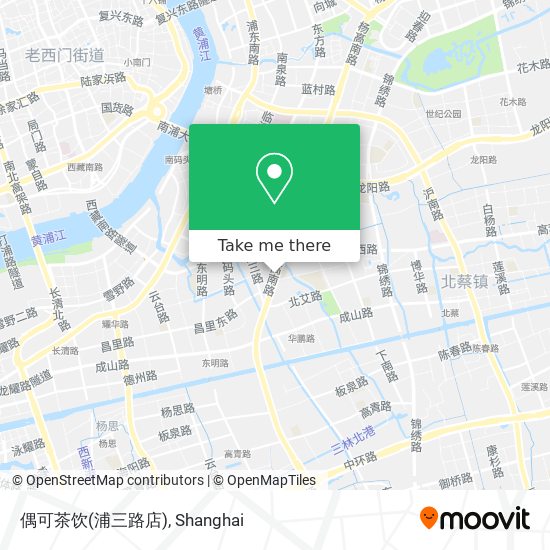 偶可茶饮(浦三路店) map