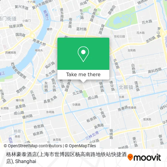 格林豪泰酒店(上海市世博园区杨高南路地铁站快捷酒店) map