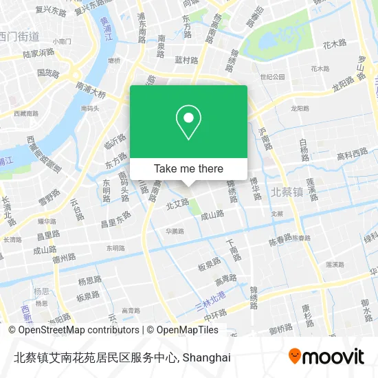 北蔡镇艾南花苑居民区服务中心 map