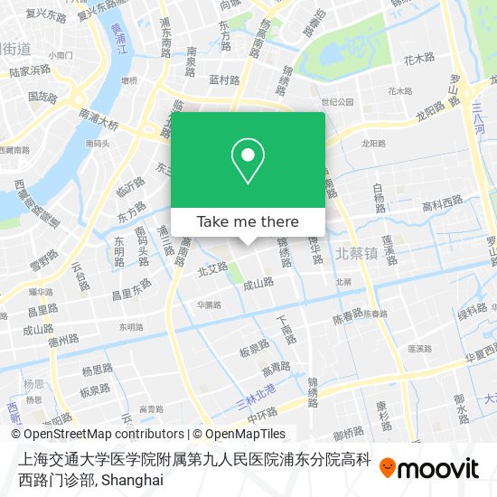 上海交通大学医学院附属第九人民医院浦东分院高科西路门诊部 map