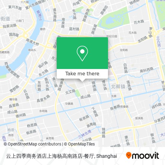 云上四季商务酒店上海杨高南路店-餐厅 map