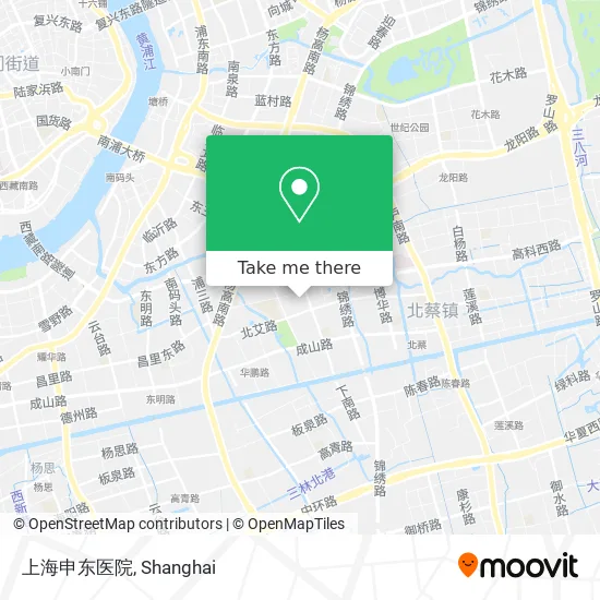 上海申东医院 map
