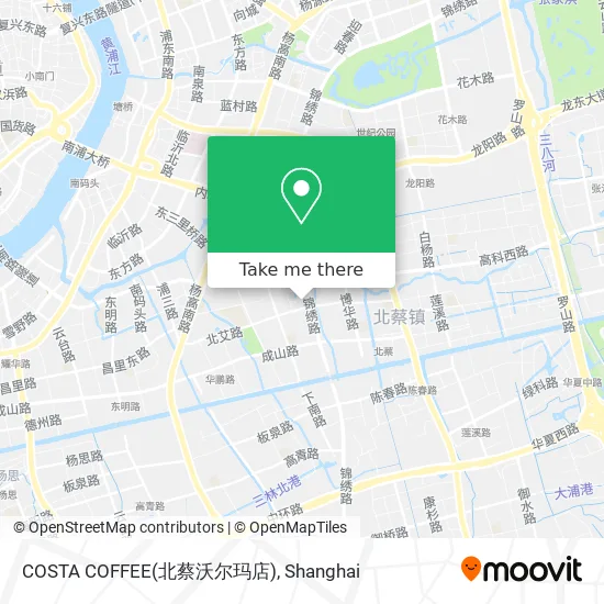 COSTA COFFEE(北蔡沃尔玛店) map