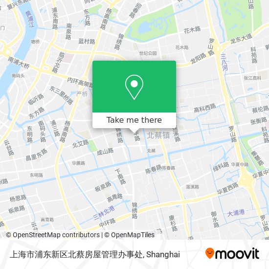上海市浦东新区北蔡房屋管理办事处 map