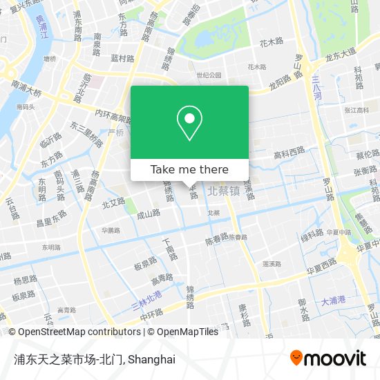 浦东天之菜市场-北门 map