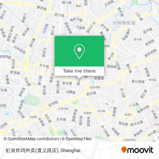 虹泉炸鸡外卖(遵义路店) map