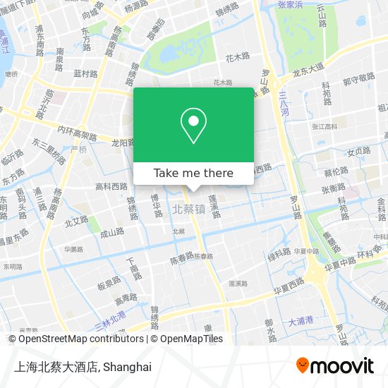上海北蔡大酒店 map