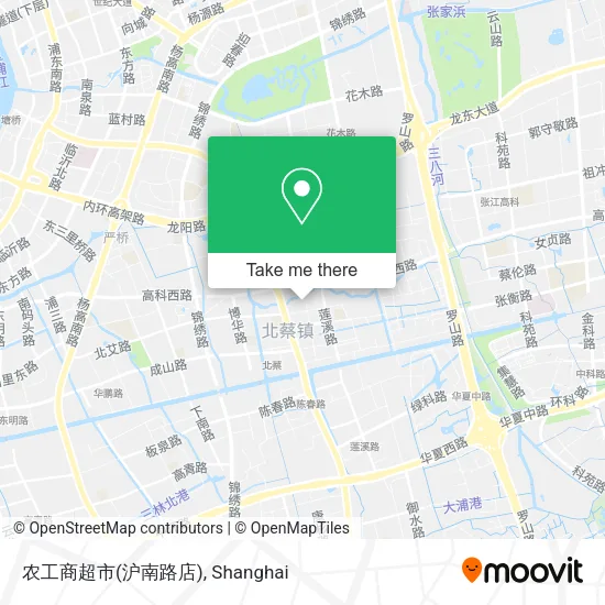 农工商超市(沪南路店) map