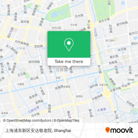 上海浦东新区安达敬老院 map
