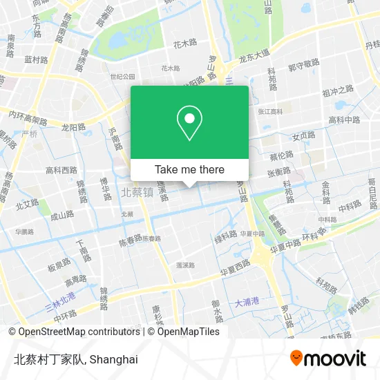 北蔡村丁家队 map