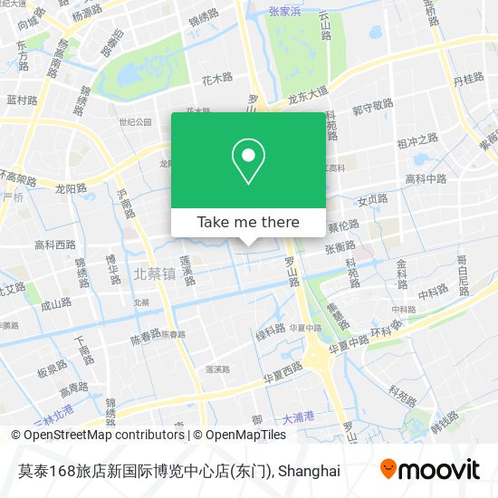 莫泰168旅店新国际博览中心店(东门) map