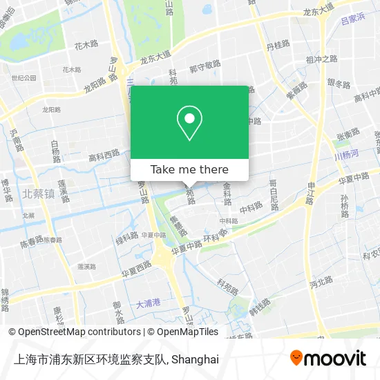 上海市浦东新区环境监察支队 map