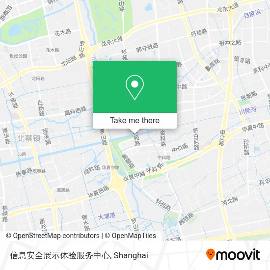 信息安全展示体验服务中心 map