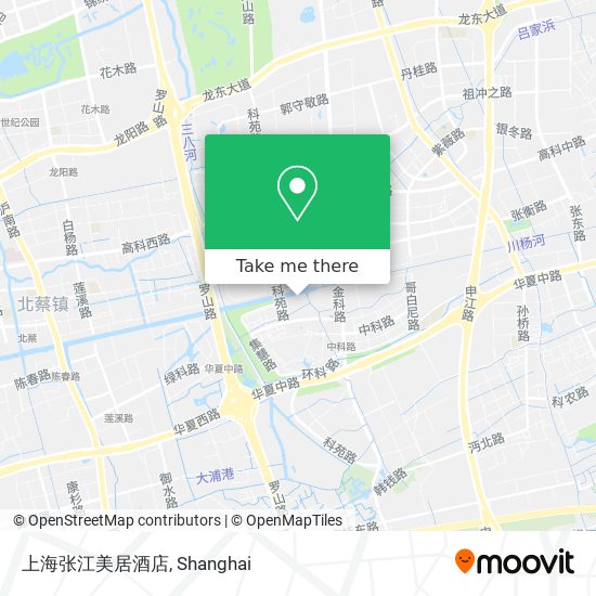 上海张江美居酒店 map