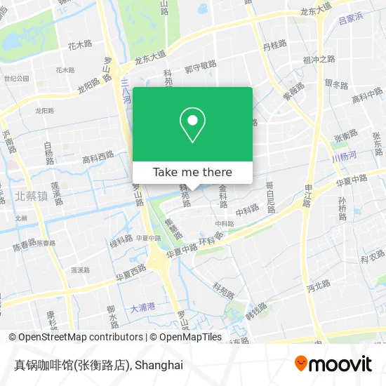 真锅咖啡馆(张衡路店) map