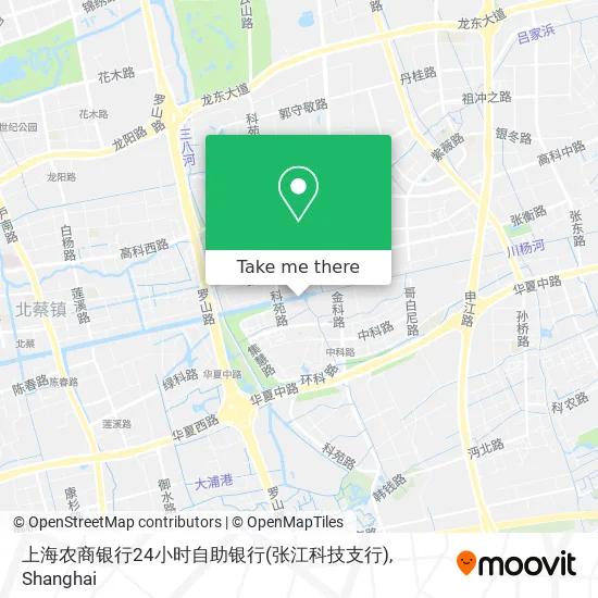 上海农商银行24小时自助银行(张江科技支行) map