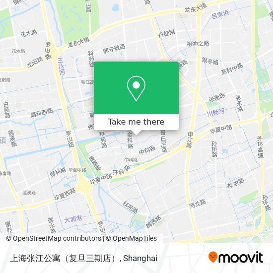 上海张江公寓（复旦三期店） map