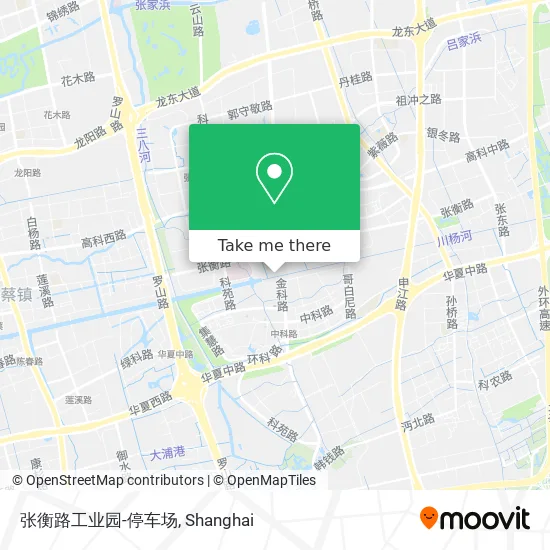 张衡路工业园-停车场 map