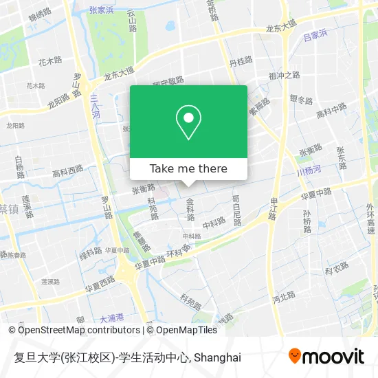 复旦大学(张江校区)-学生活动中心 map