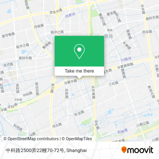 中科路2500弄22幢70-72号 map
